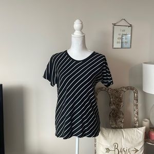 Black + White Striped Ralph Lauren Top